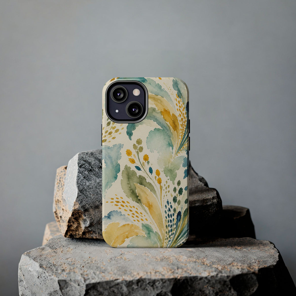 Watercolor Floral Swirl Phone Case | Tough Phone Case