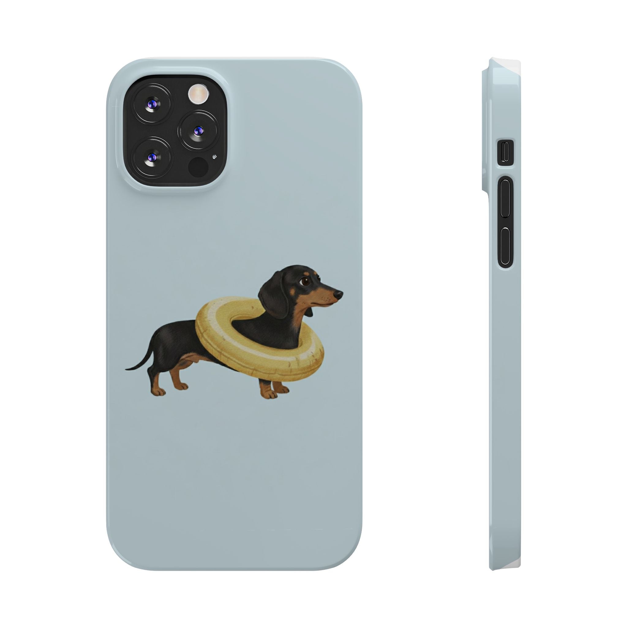 Slim Phone Cases - Cute Dog Dachshund Design, Protective Phone Covers, Fun Animal Art, Unique Gifts for Dog Lovers, Trendy Smartphone