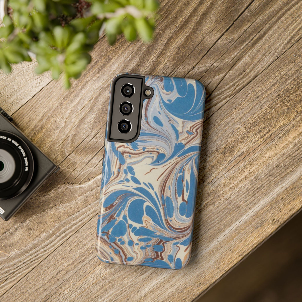 Blue Marble Swirl Phone Case