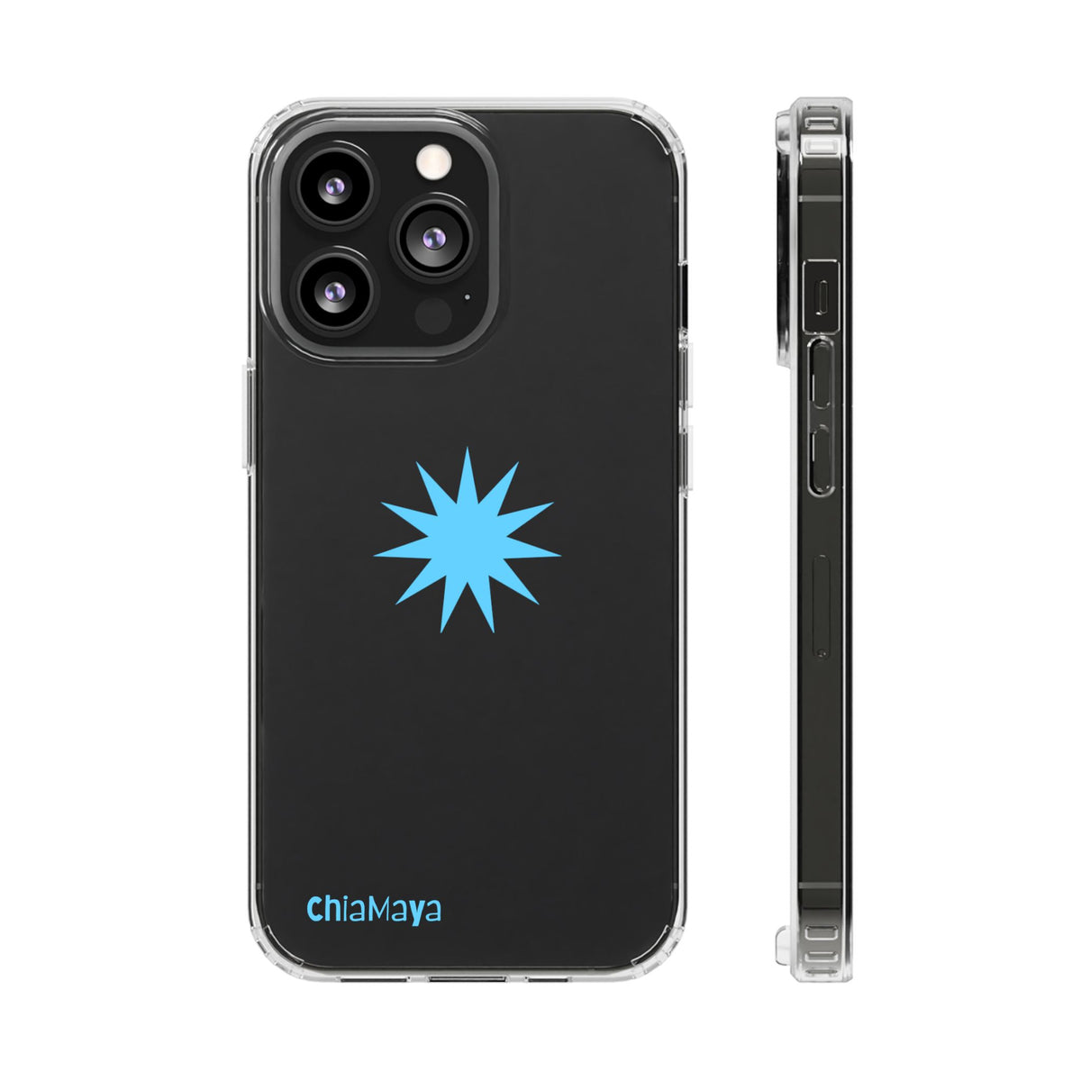 Clear blue star Phone Case