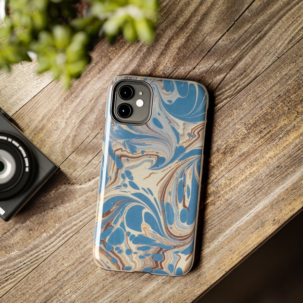 Blue Marble Swirl Phone Case