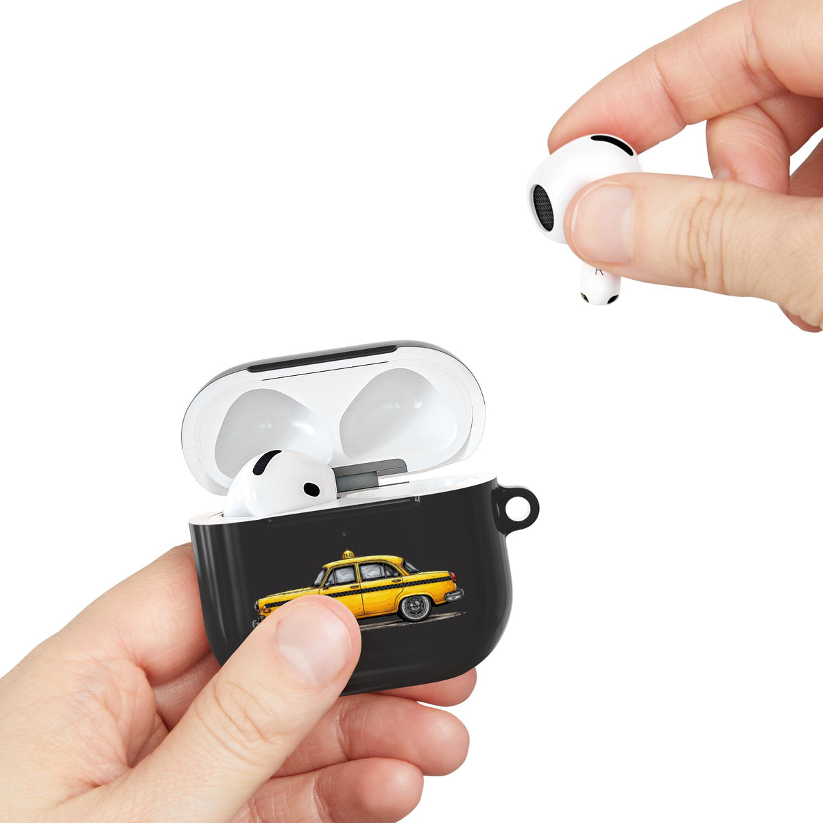 Yellow Taxi AirPod Case — Retro City Cab Protective Case