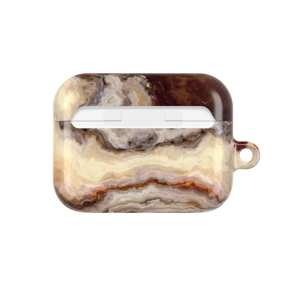 Brown Marble Pattern AirPod Case