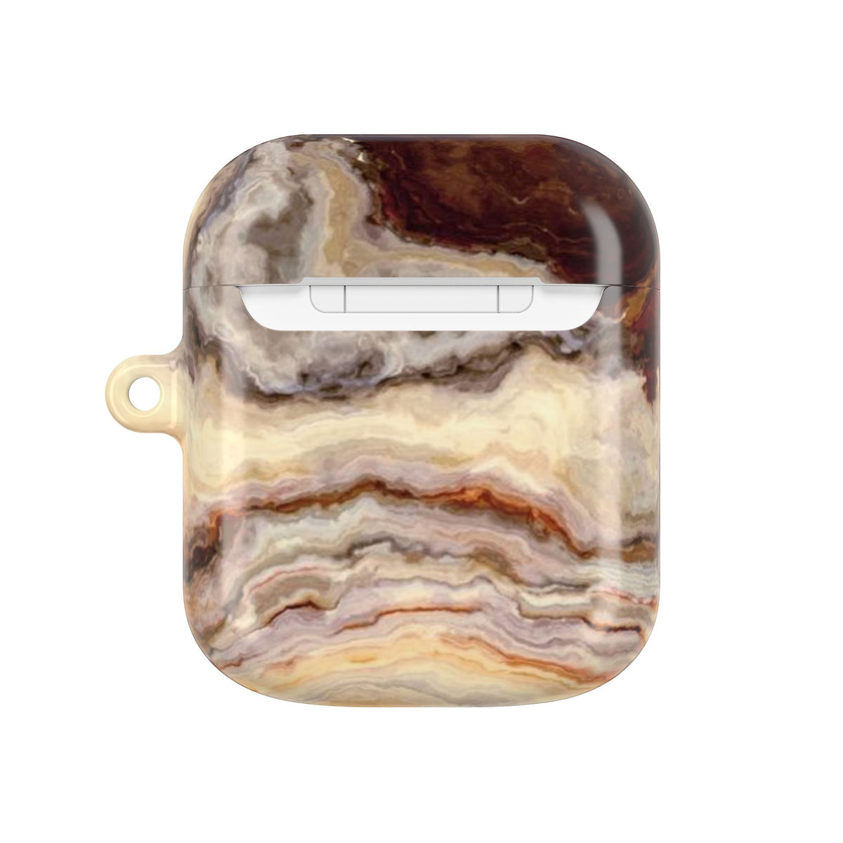 Brown Marble Pattern AirPod Case