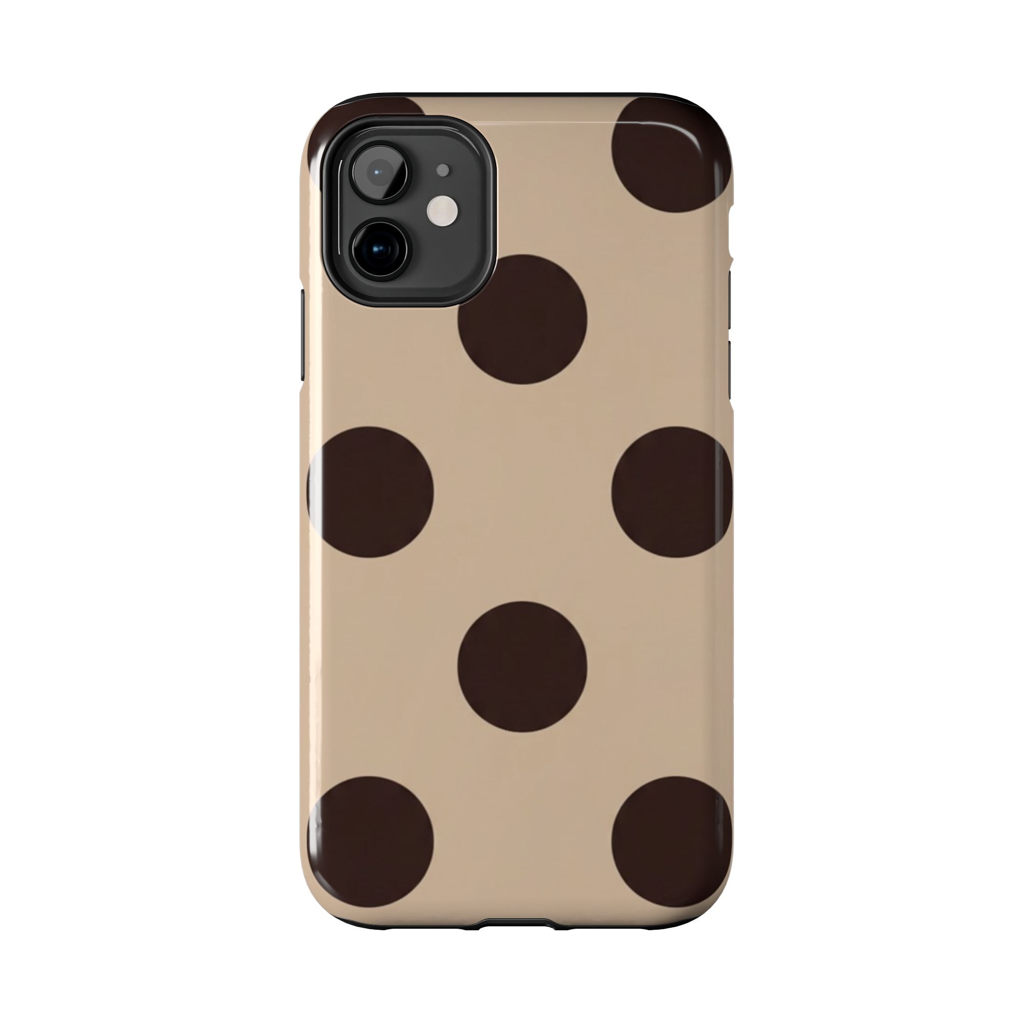 Stylish Polka Dot Phone Case for Trendy Protection, Cute Gift for Her, Phone Accessories, Everyday Fashion, Modern Design