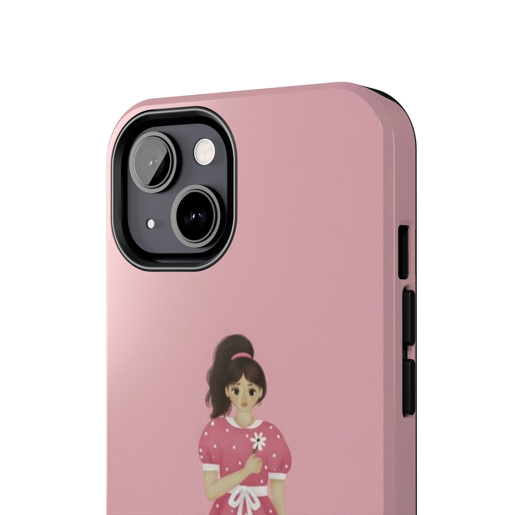 Pink Phone Case, Tough Phone Cases for Women, Cute Vibe, Protective Cover