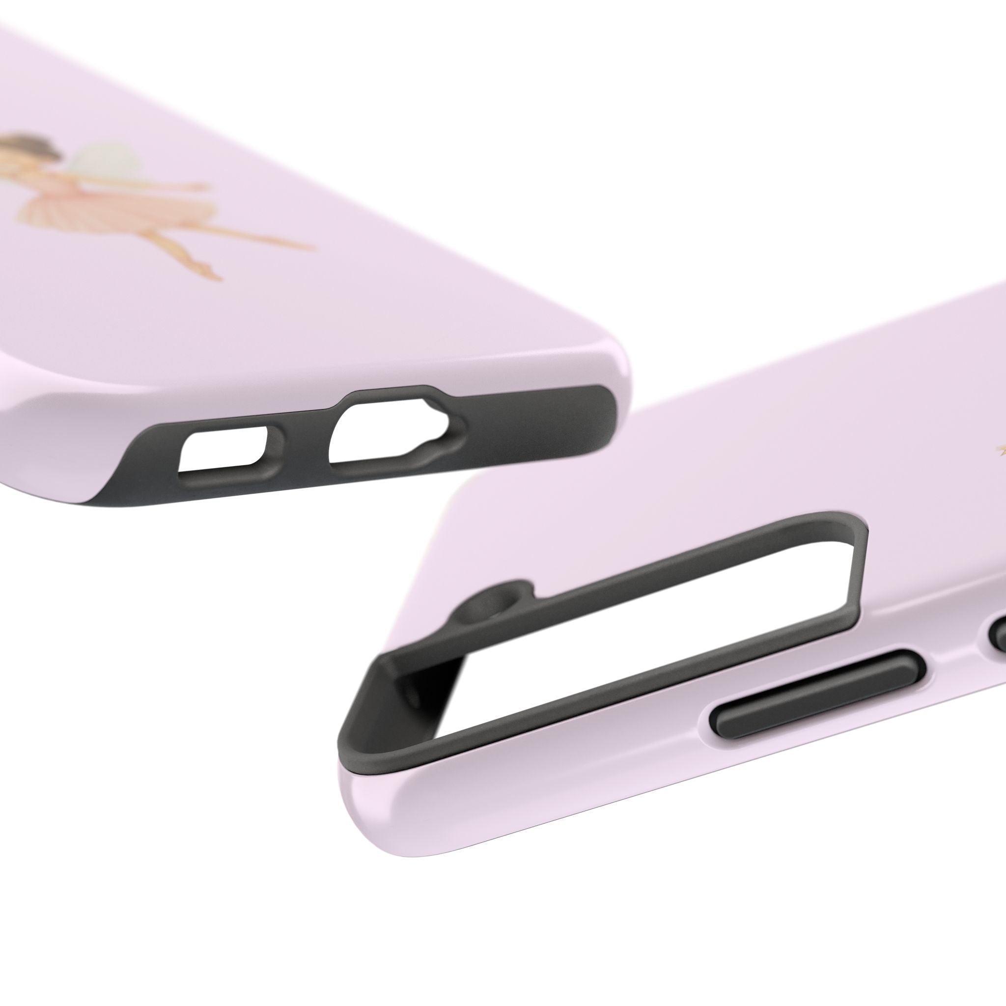 Pink Ballerina Tough Phone Case, Ballet Dancer Cute Phone Cover, Girly Protective Phone Case, Coquette Dancer Phone Accessories, Pretty Pink