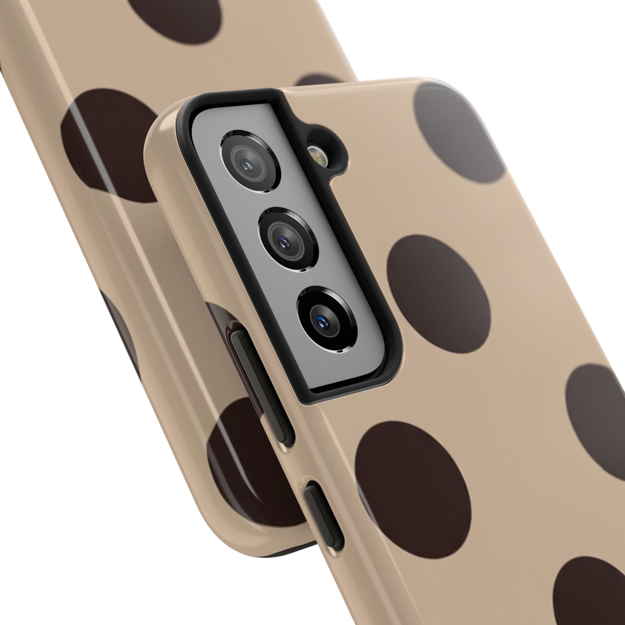 Stylish Polka Dot Phone Case for Trendy Protection, Cute Gift for Her, Phone Accessories, Everyday Fashion, Modern Design
