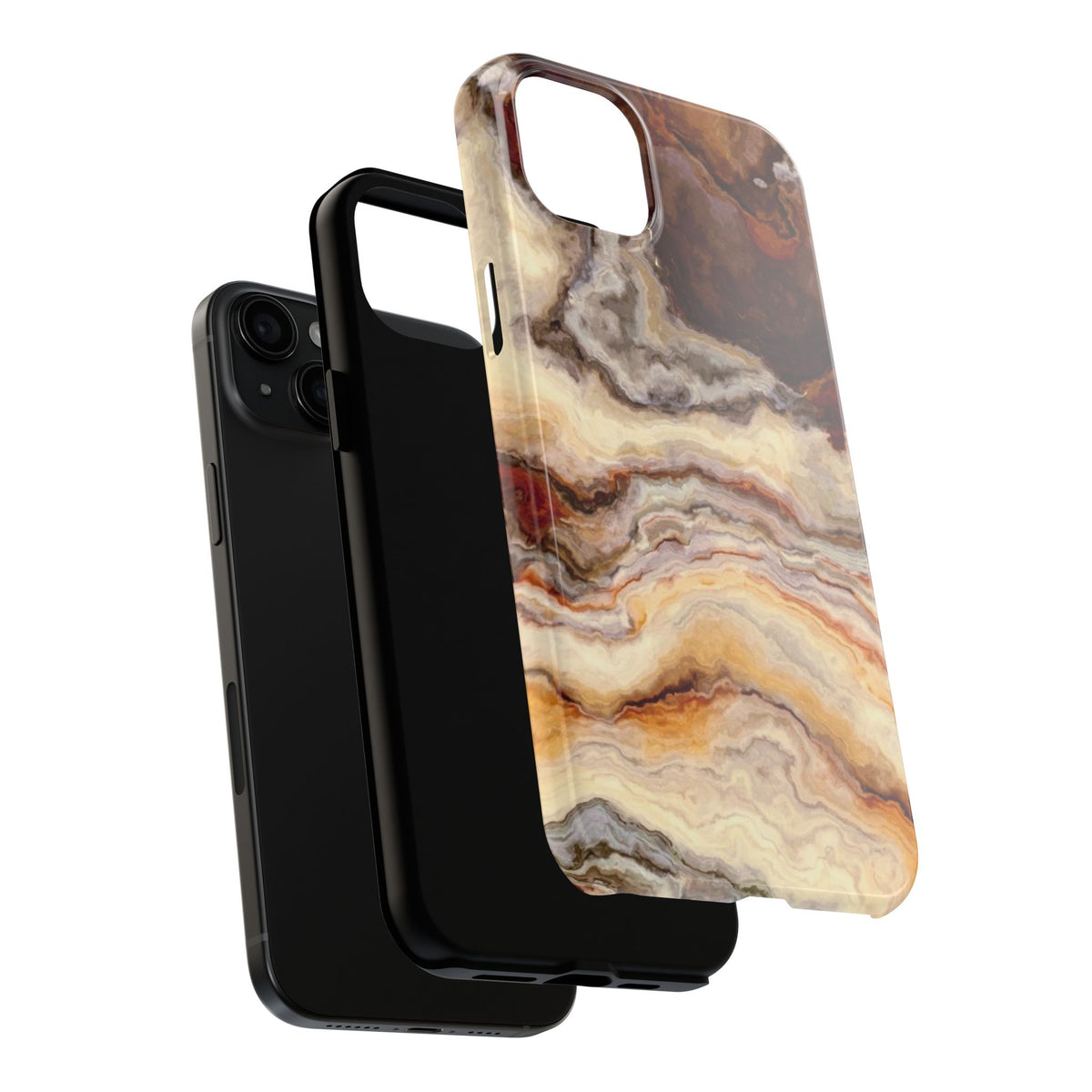 Brown Agate Marble Phone Case