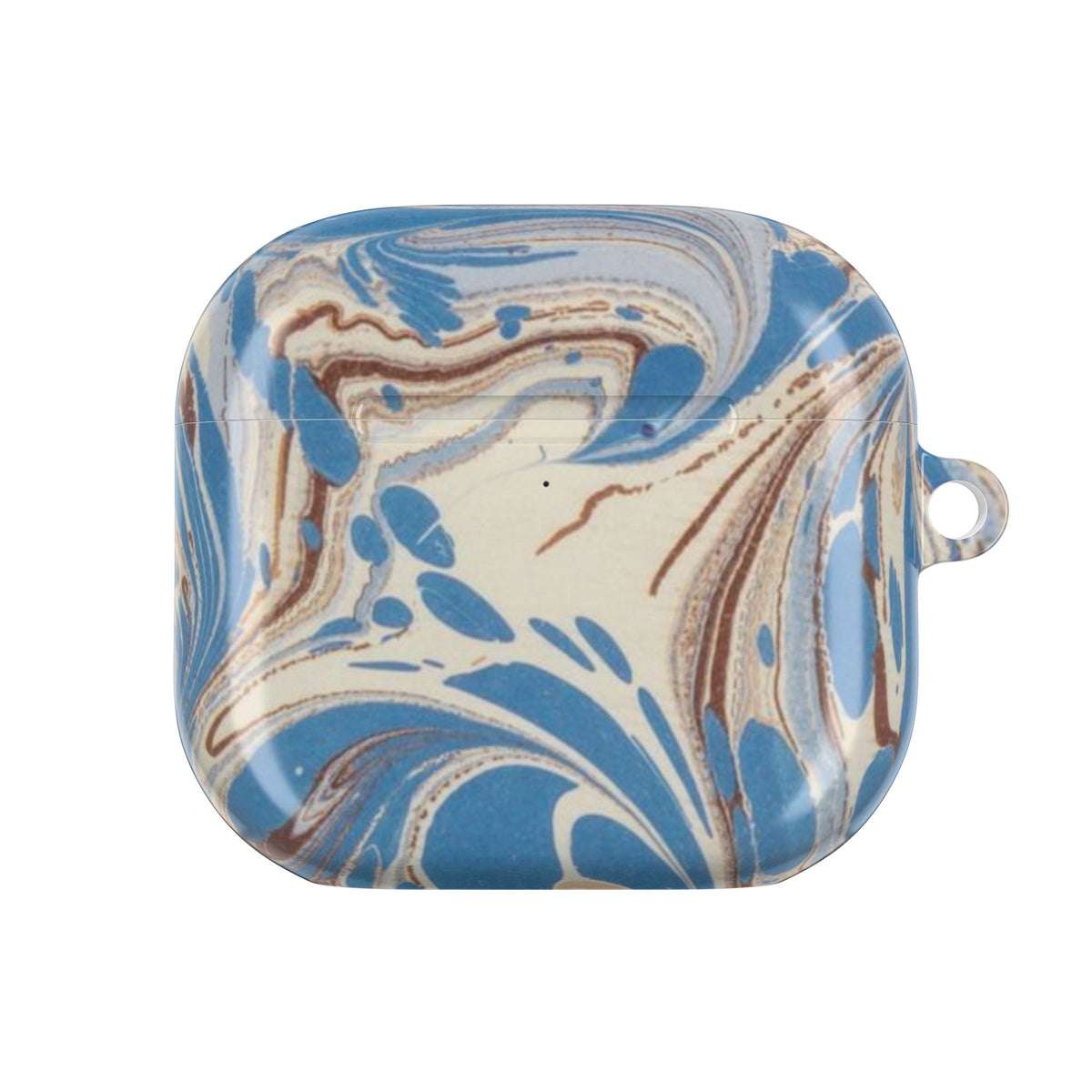 Blue Brown Marble AirPod Case