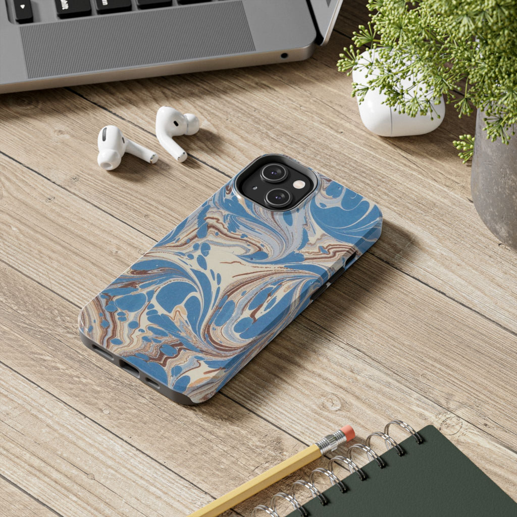 Blue Marble Swirl Phone Case