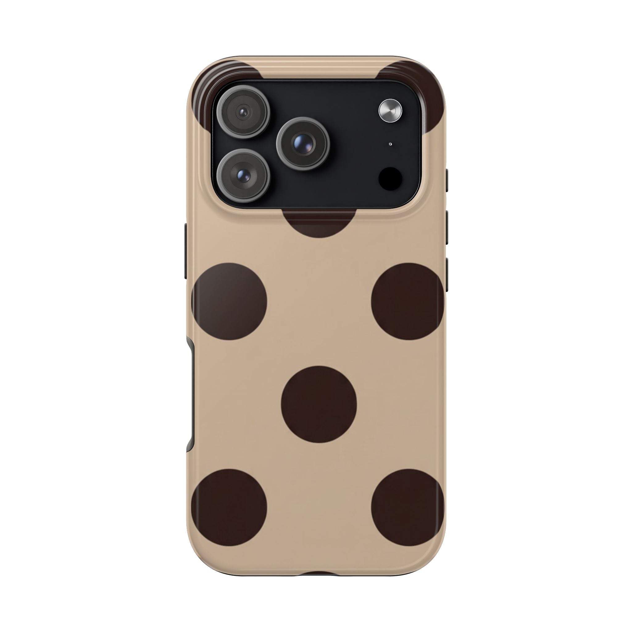 Stylish Polka Dot Phone Case for Trendy Protection, Cute Gift for Her, Phone Accessories, Everyday Fashion, Modern Design