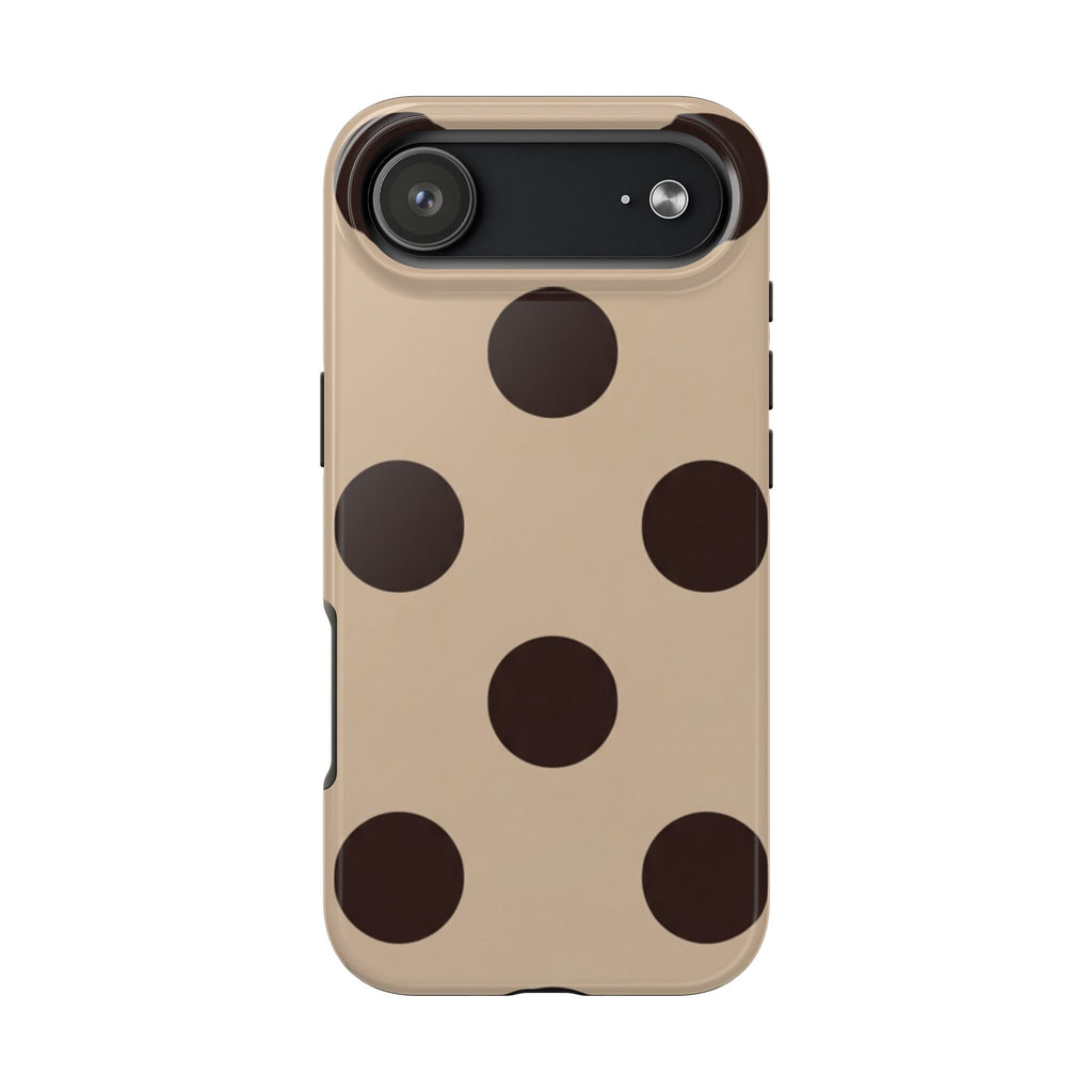 Stylish Polka Dot Phone Case for Trendy Protection, Cute Gift for Her, Phone Accessories, Everyday Fashion, Modern Design