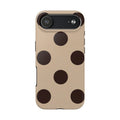 Stylish Polka Dot Phone Case for Trendy Protection, Cute Gift for Her, Phone Accessories, Everyday Fashion, Modern Design