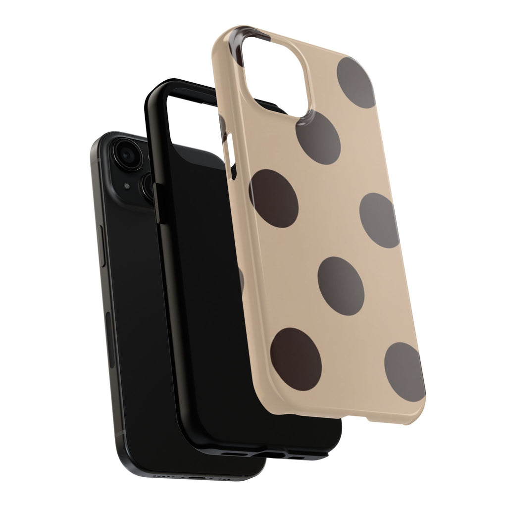 Stylish Polka Dot Phone Case for Trendy Protection, Cute Gift for Her, Phone Accessories, Everyday Fashion, Modern Design