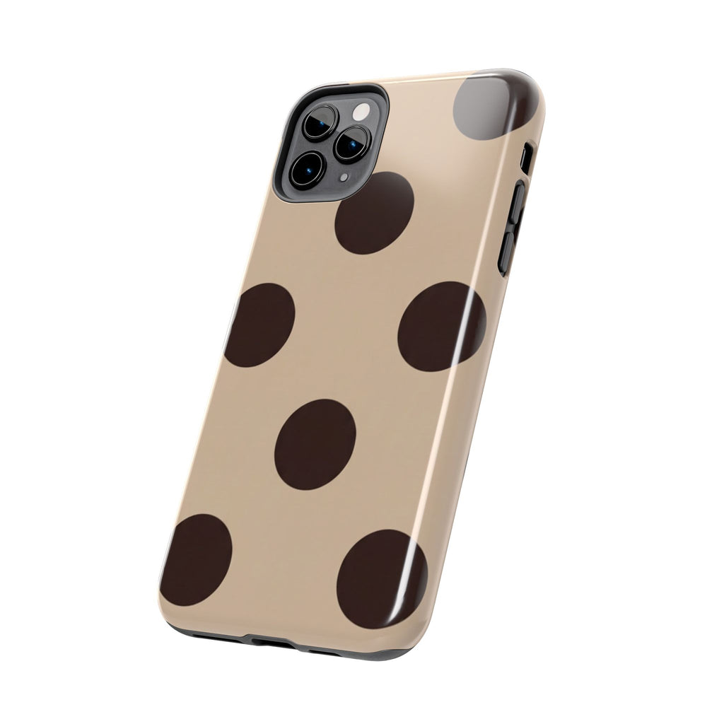 Stylish Polka Dot Phone Case for Trendy Protection, Cute Gift for Her, Phone Accessories, Everyday Fashion, Modern Design