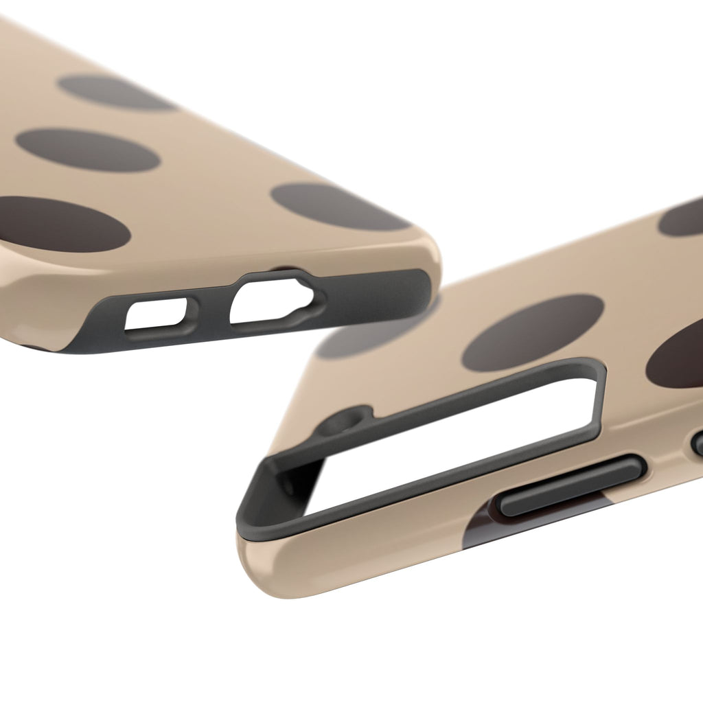 Stylish Polka Dot Phone Case for Trendy Protection, Cute Gift for Her, Phone Accessories, Everyday Fashion, Modern Design