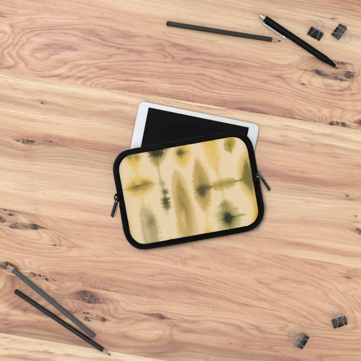 Abstract Watercolor Pattern Laptop Sleeve