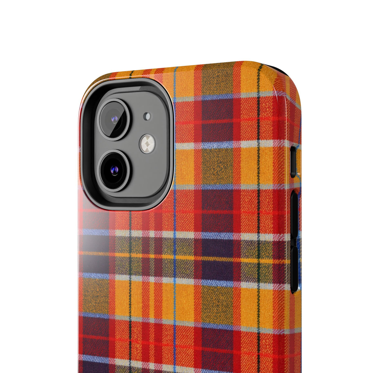 Autumn Plaid Tough Phone Case | Orange Red Yellow Plaid