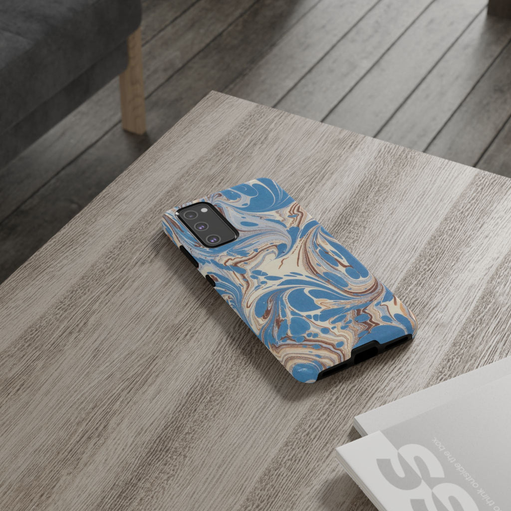 Blue Marble Swirl Phone Case