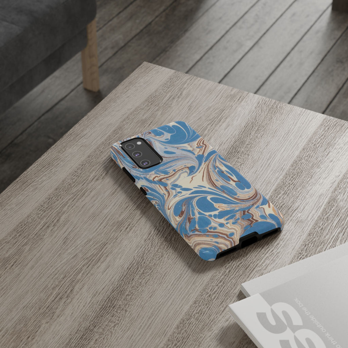 Blue Marble Swirl Phone Case