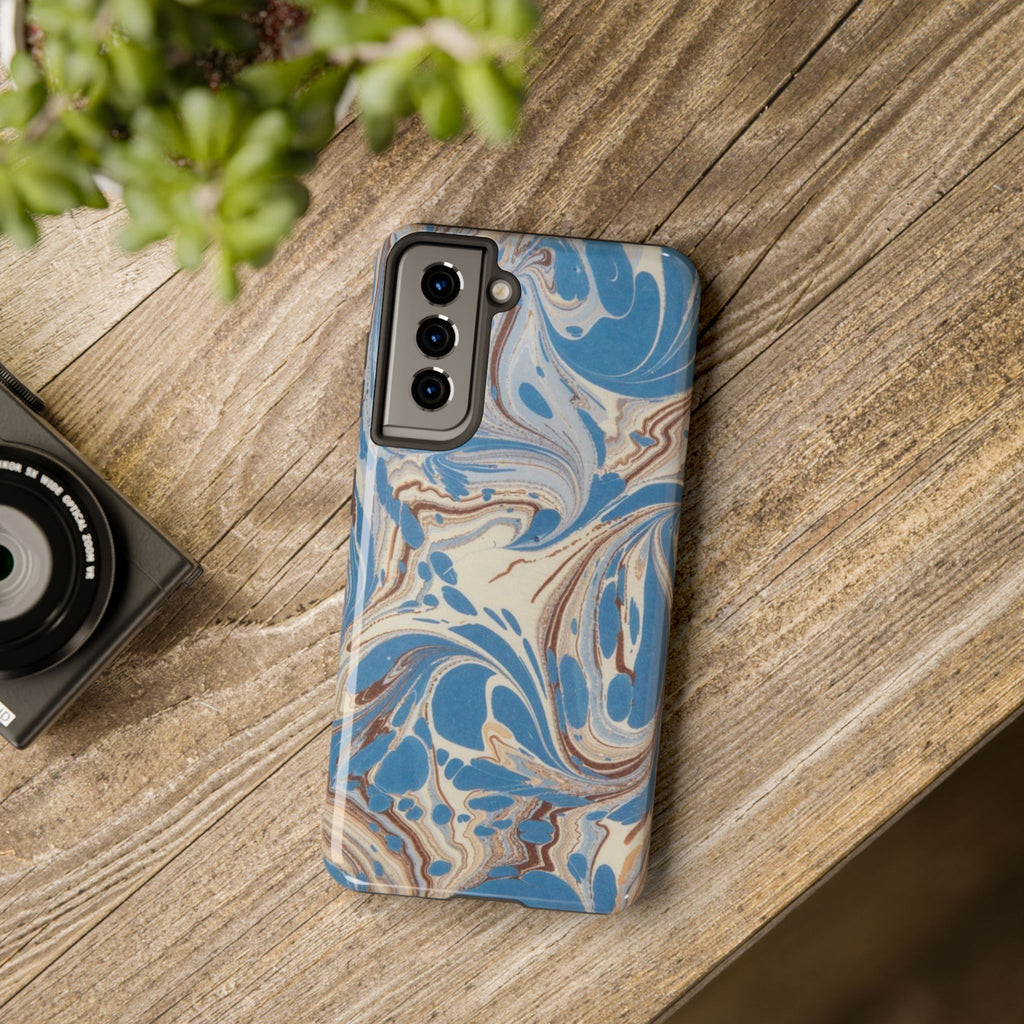 Blue Marble Swirl Phone Case