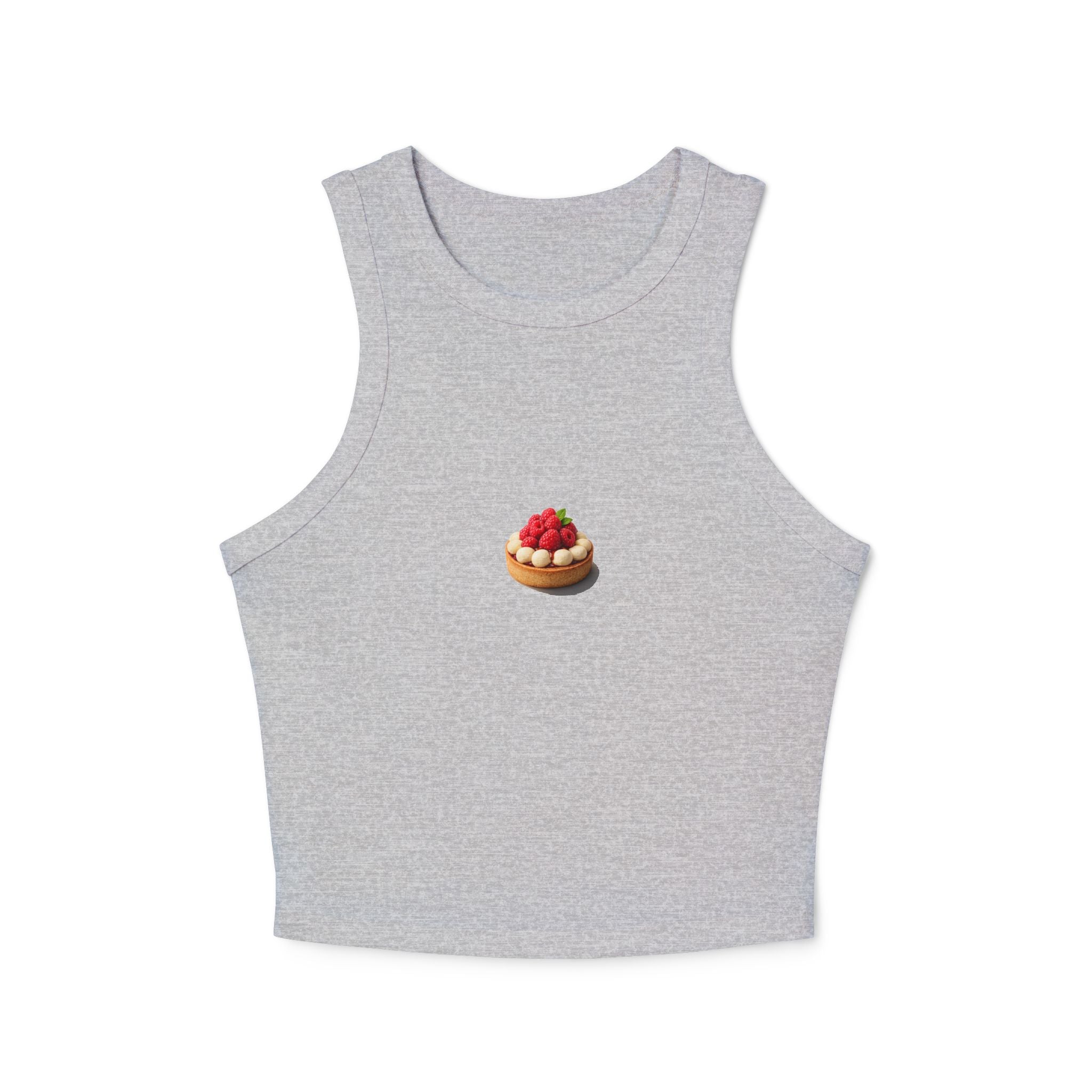 Strawberry Tart Illustration Tank Top | Mini Dessert Graphic