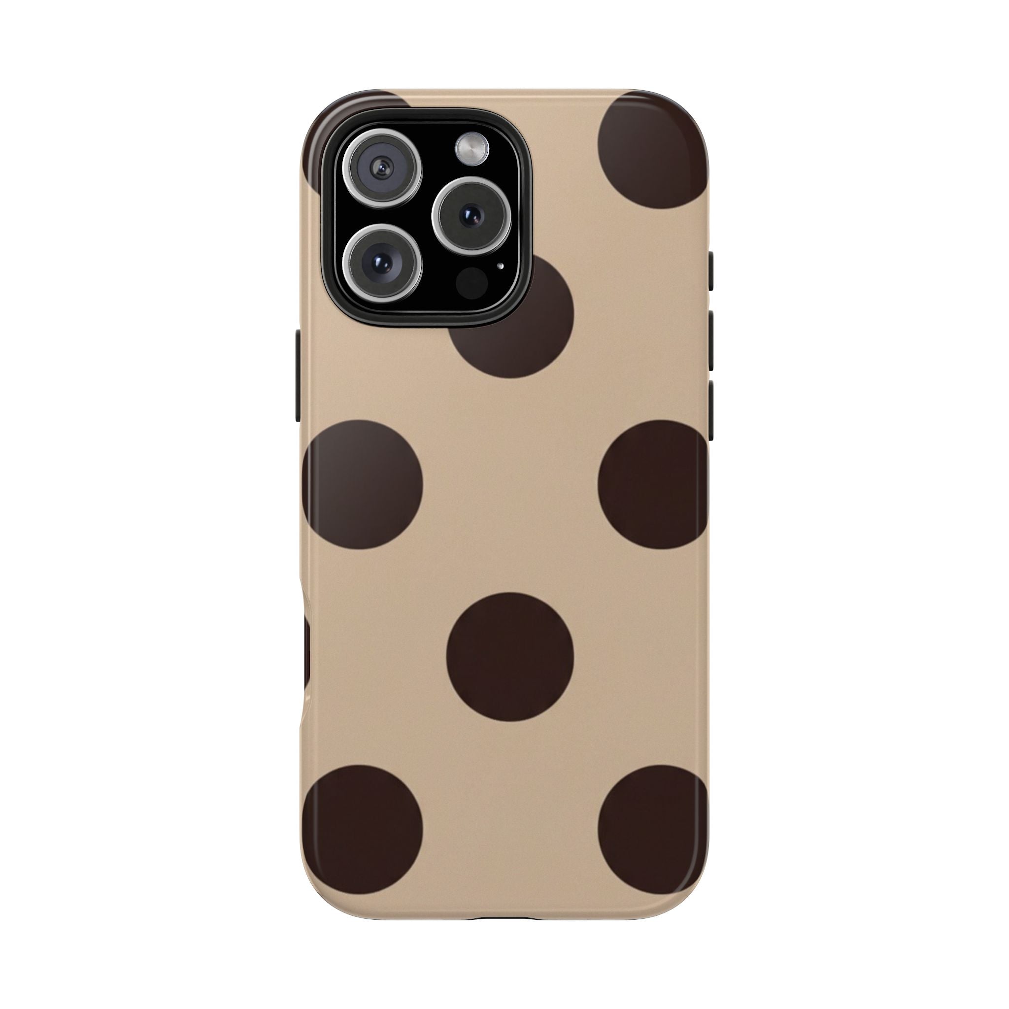 Stylish Polka Dot Phone Case for Trendy Protection, Cute Gift for Her, Phone Accessories, Everyday Fashion, Modern Design