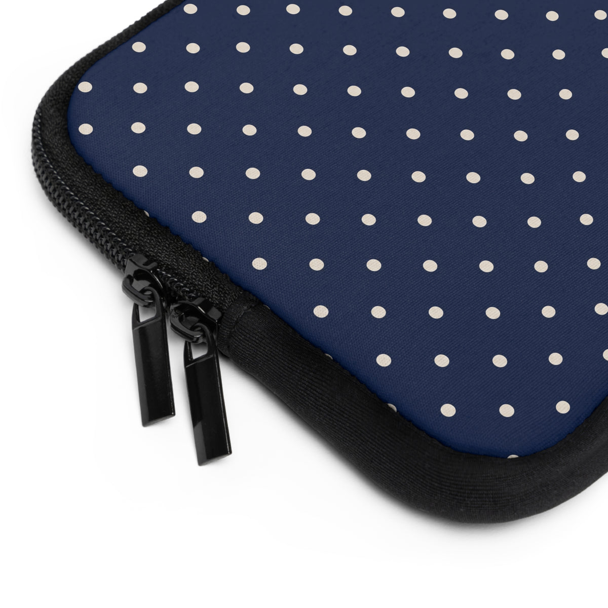 Navy Polka Dot Laptop Sleeve