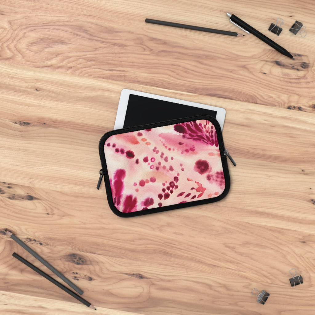 Pink Watercolor Laptop Sleeve
