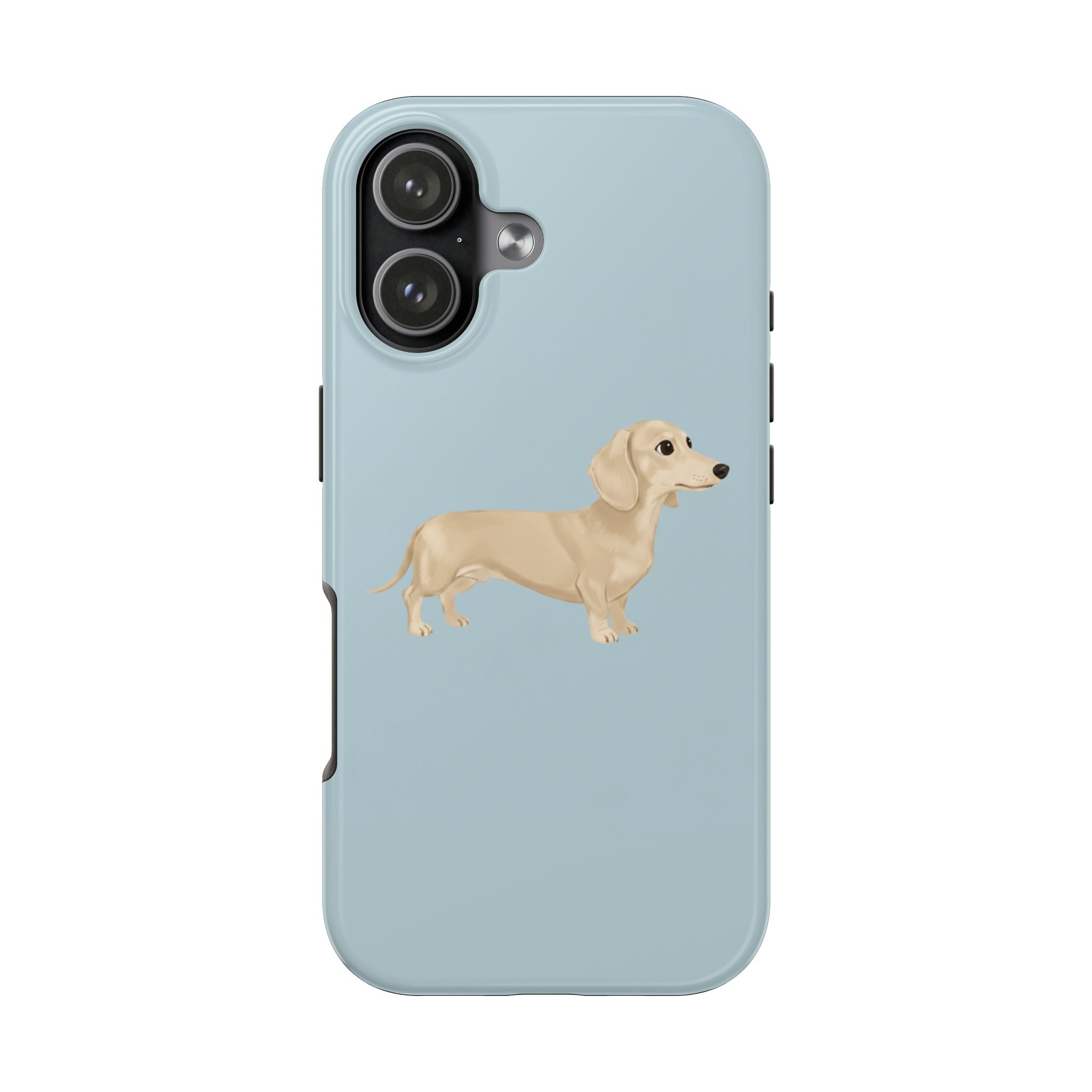 Tough Phone Cases, Dachshund Dog Blue Protective Cover, Strong Phone Shell, Rugged Device Case, Hard Smartphone Sleeve, Resilient Mobile