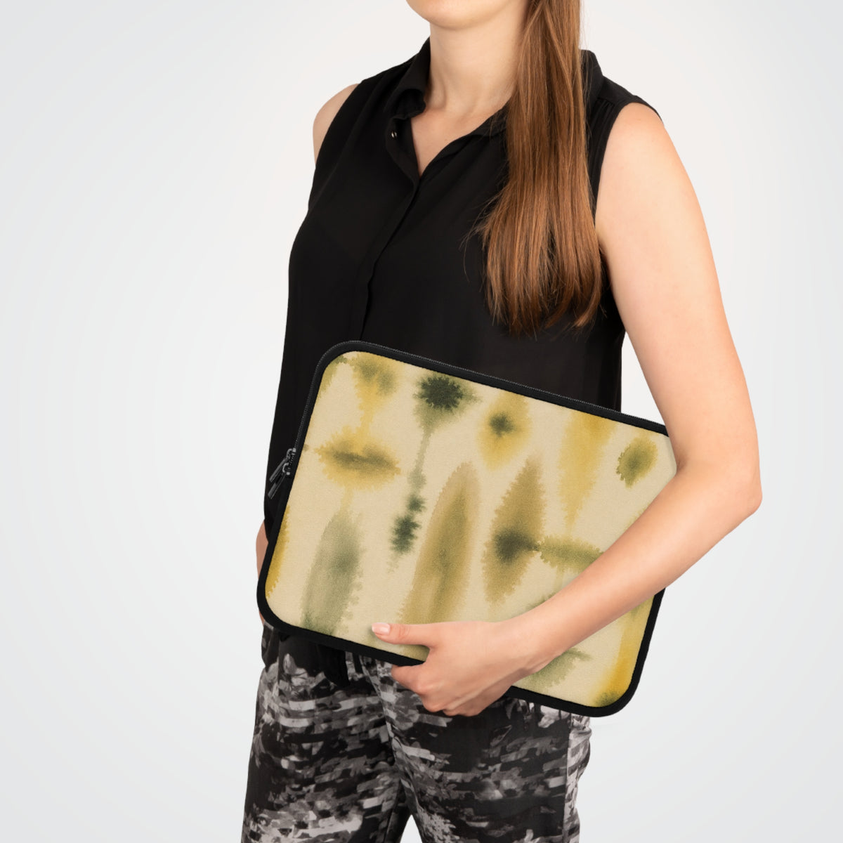 Abstract Watercolor Pattern Laptop Sleeve