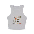 Cozy Autumn Icons tank top | fall stickers, pumpkin, coffee, sweater weather