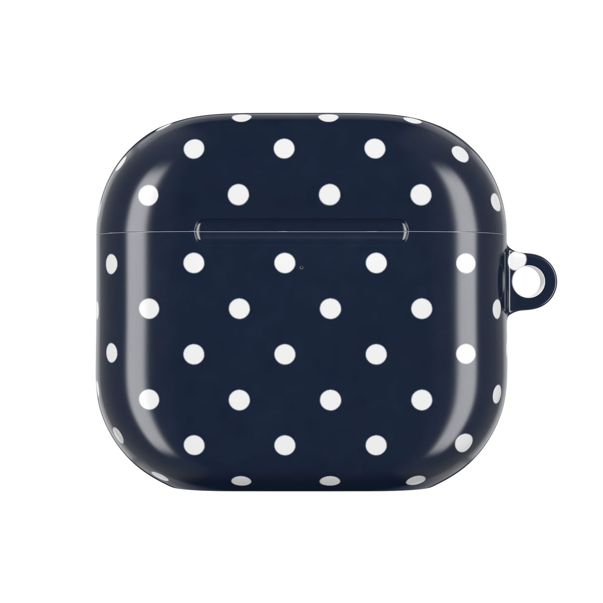 Navy Polka Dot AirPod Case