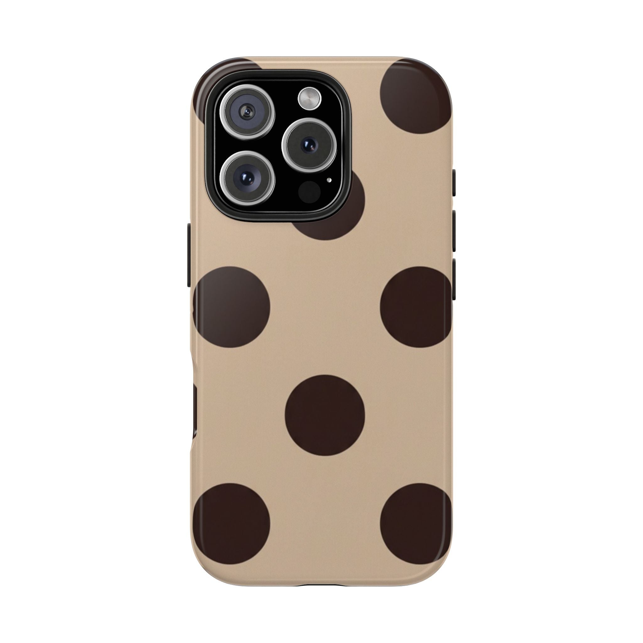Stylish Polka Dot Phone Case for Trendy Protection, Cute Gift for Her, Phone Accessories, Everyday Fashion, Modern Design