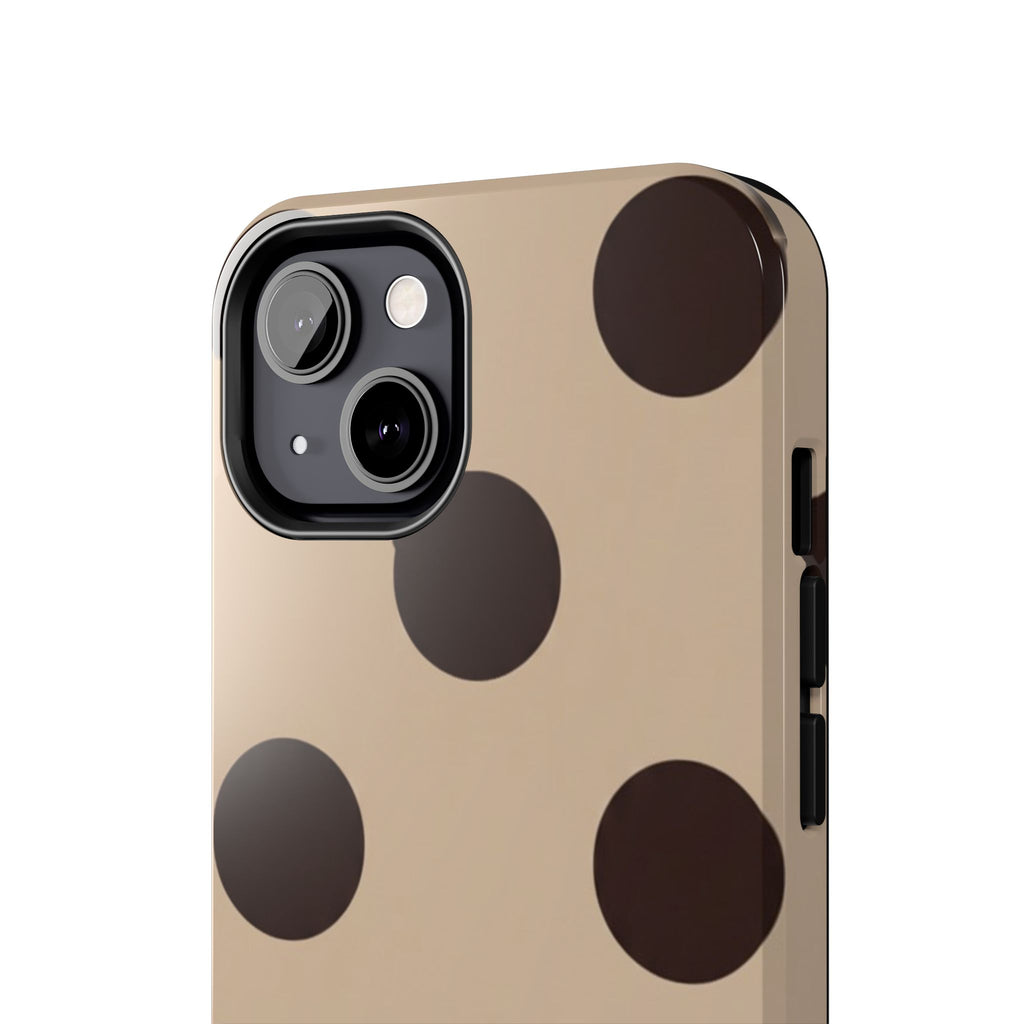 Stylish Polka Dot Phone Case for Trendy Protection, Cute Gift for Her, Phone Accessories, Everyday Fashion, Modern Design