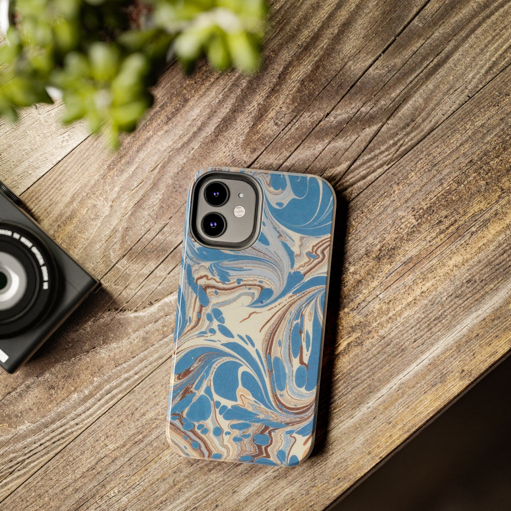 Blue Marble Swirl Phone Case