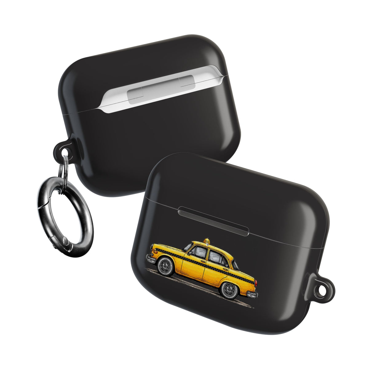 Yellow Taxi AirPod Case — Retro City Cab Protective Case