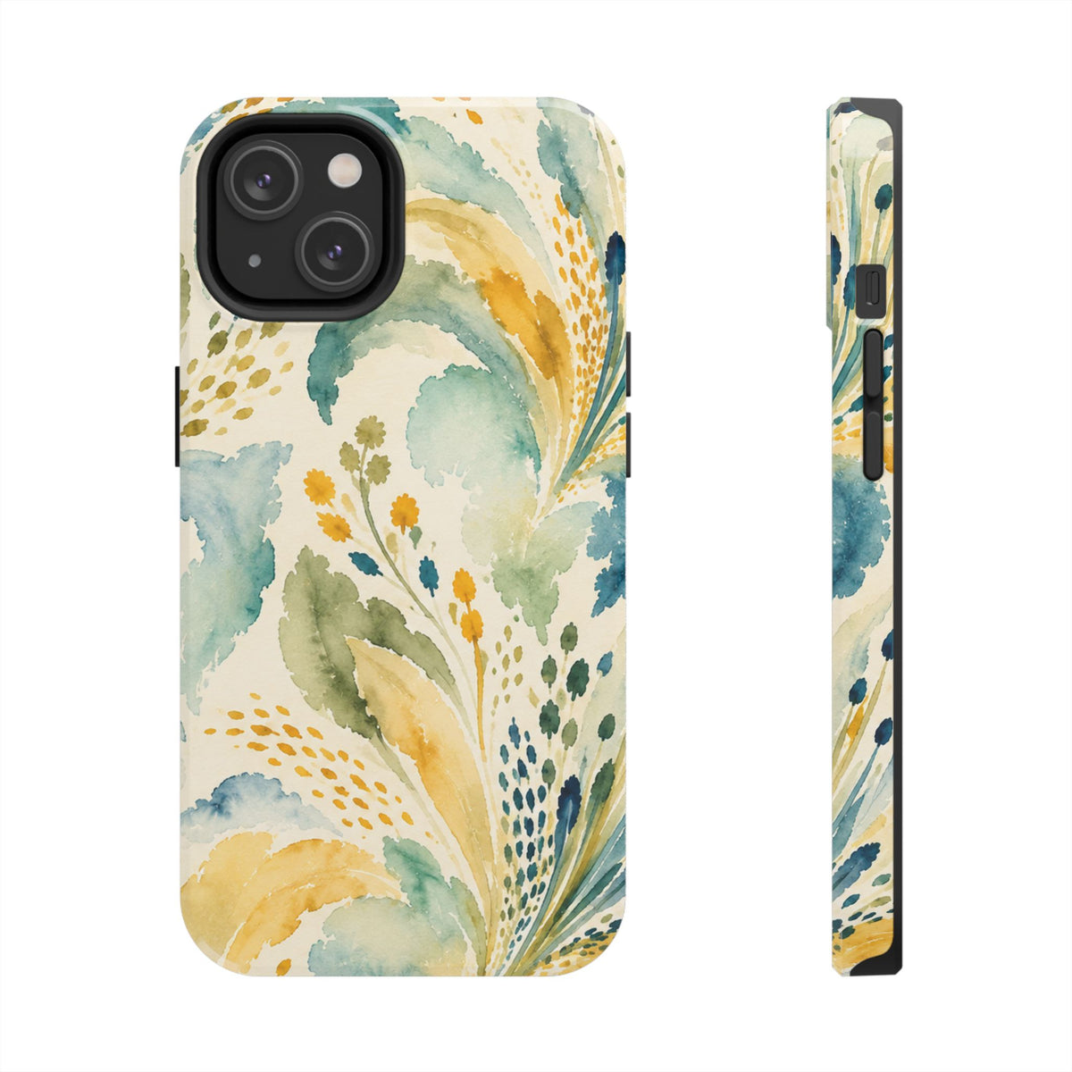 Watercolor Floral Swirl Phone Case | Tough Phone Case
