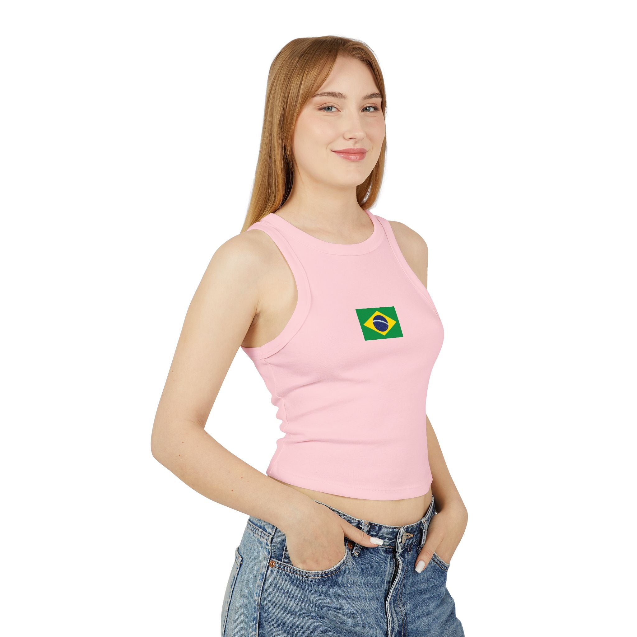 Brazil Flag Tank Top | Brazilian Flag Graphic, Minimal Chest Print