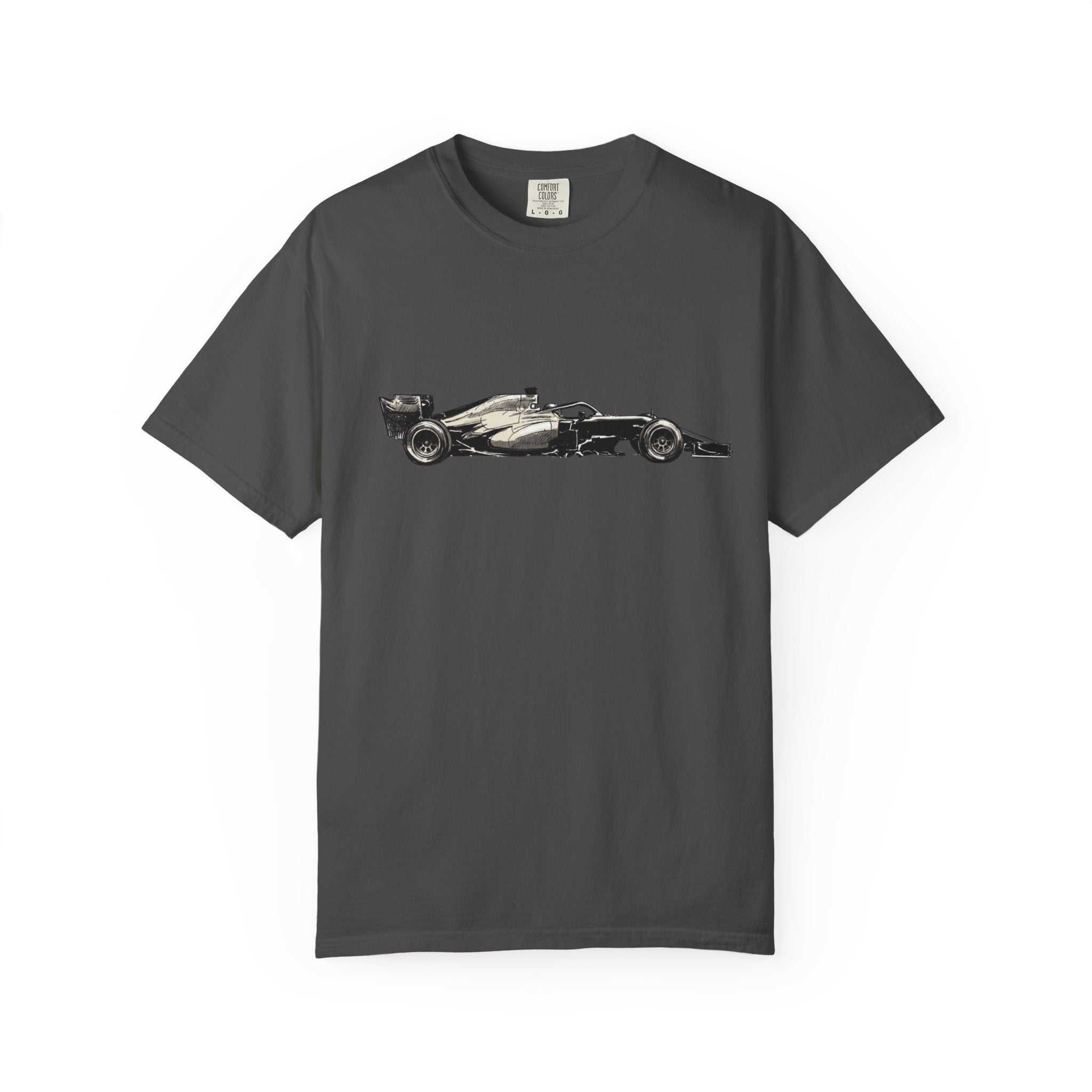 Vintage F1 Car Unisex Garment-Dyed T-shirt, Racing Tee, Motorsport Shirt, Race Car Lover Gift, Car Enthusiast Top