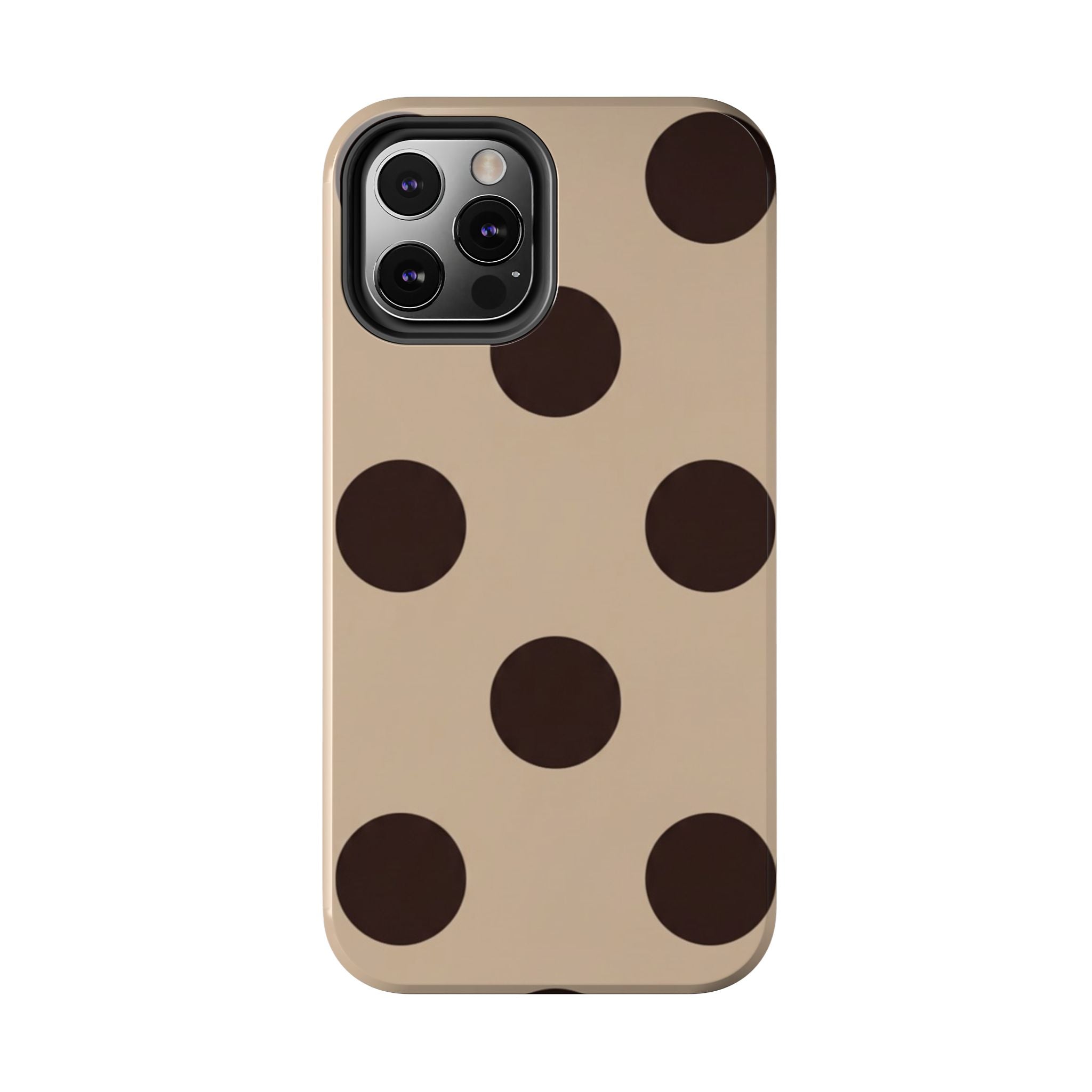 Stylish Polka Dot Phone Case for Trendy Protection, Cute Gift for Her, Phone Accessories, Everyday Fashion, Modern Design