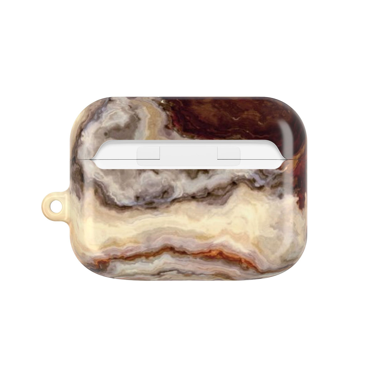 Brown Marble Pattern AirPod Case
