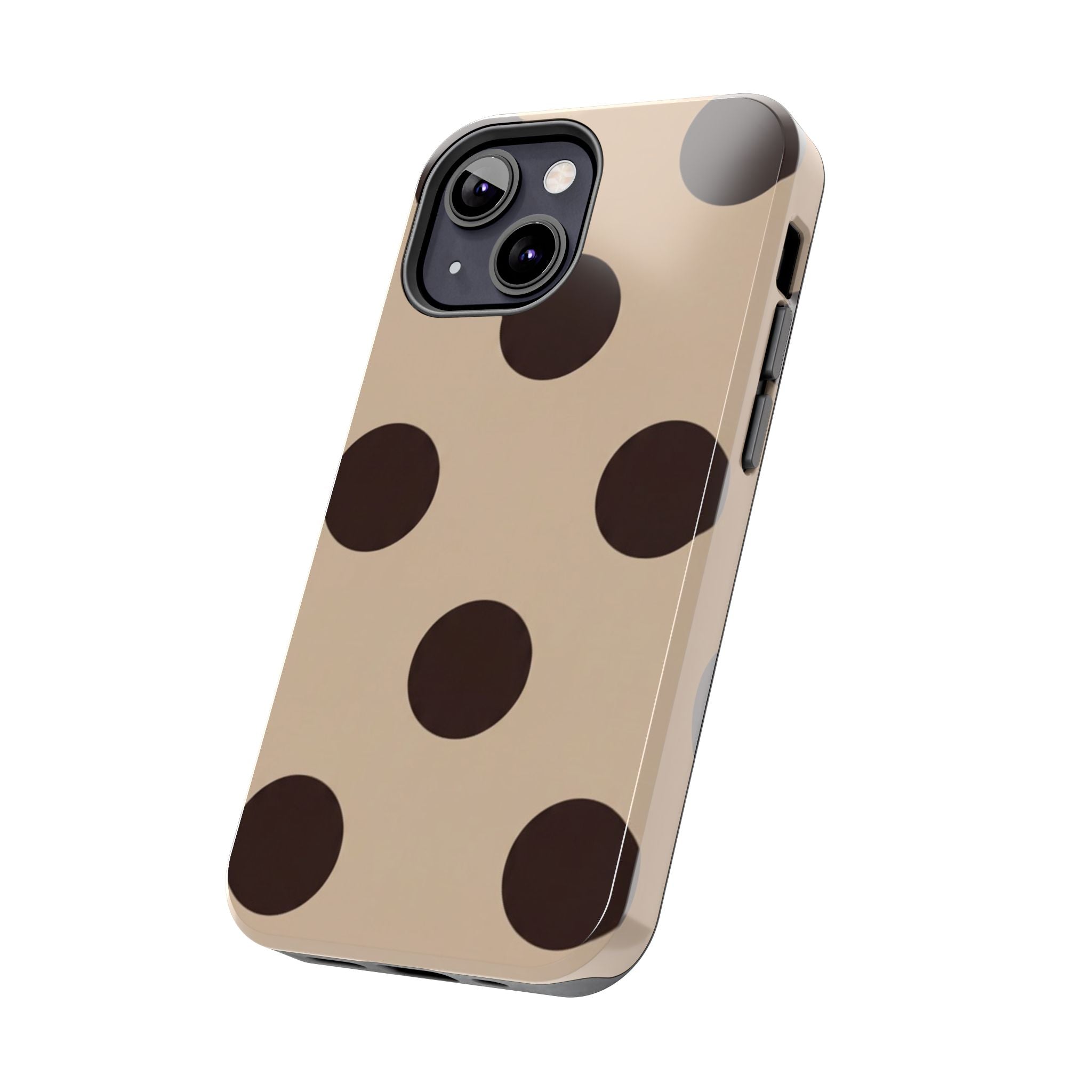 Stylish Polka Dot Phone Case for Trendy Protection, Cute Gift for Her, Phone Accessories, Everyday Fashion, Modern Design