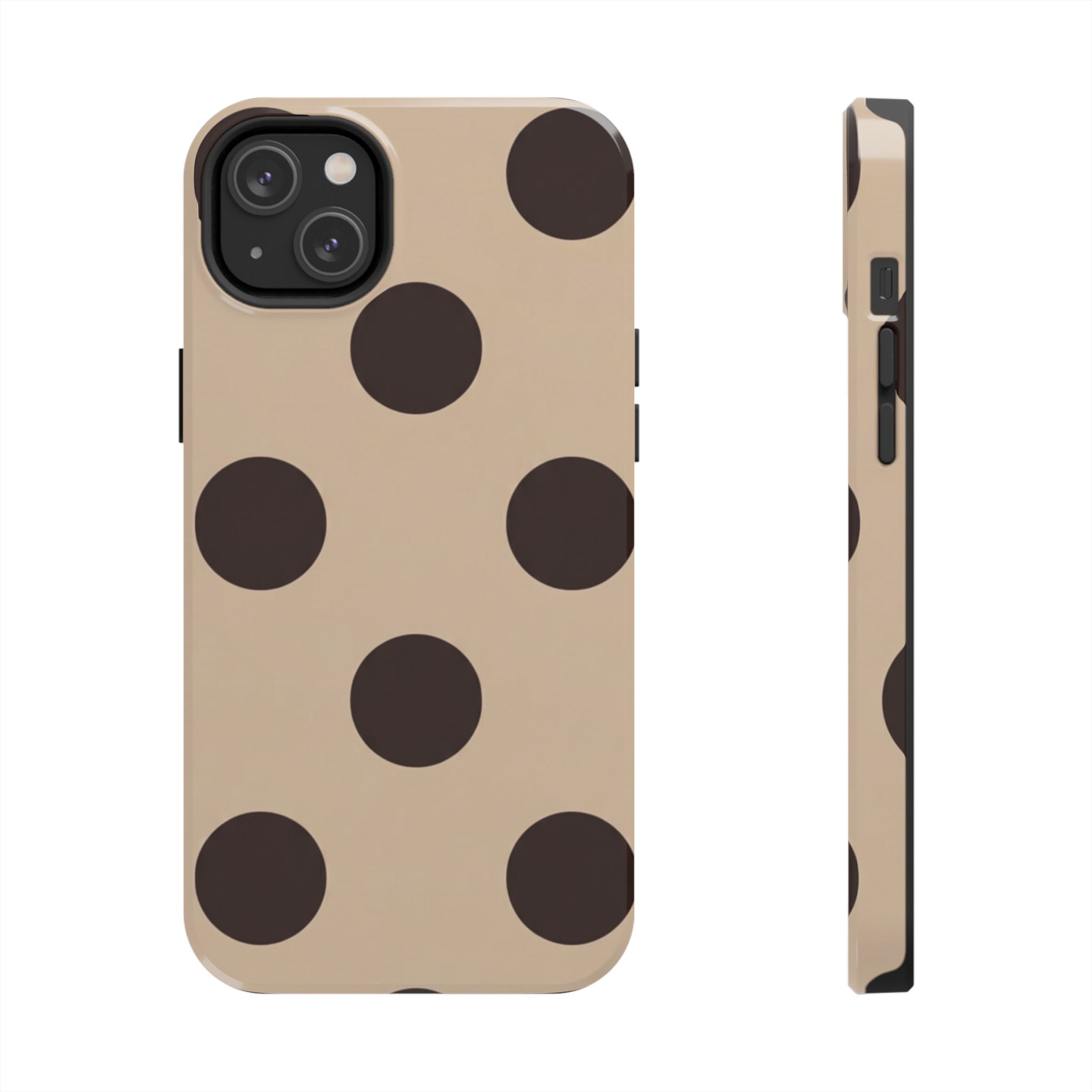 Stylish Polka Dot Phone Case for Trendy Protection, Cute Gift for Her, Phone Accessories, Everyday Fashion, Modern Design