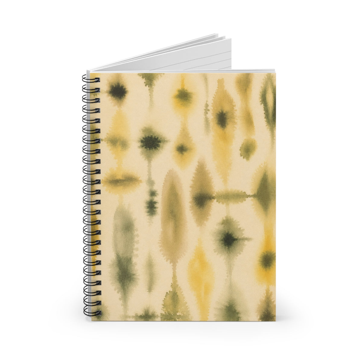 Watercolor Ikat Pattern Spiral Notebook | Ruled Journal