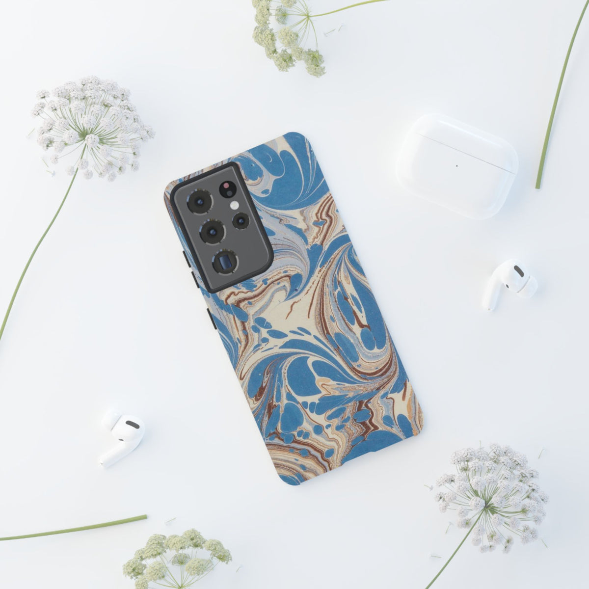 Blue Marble Swirl Phone Case