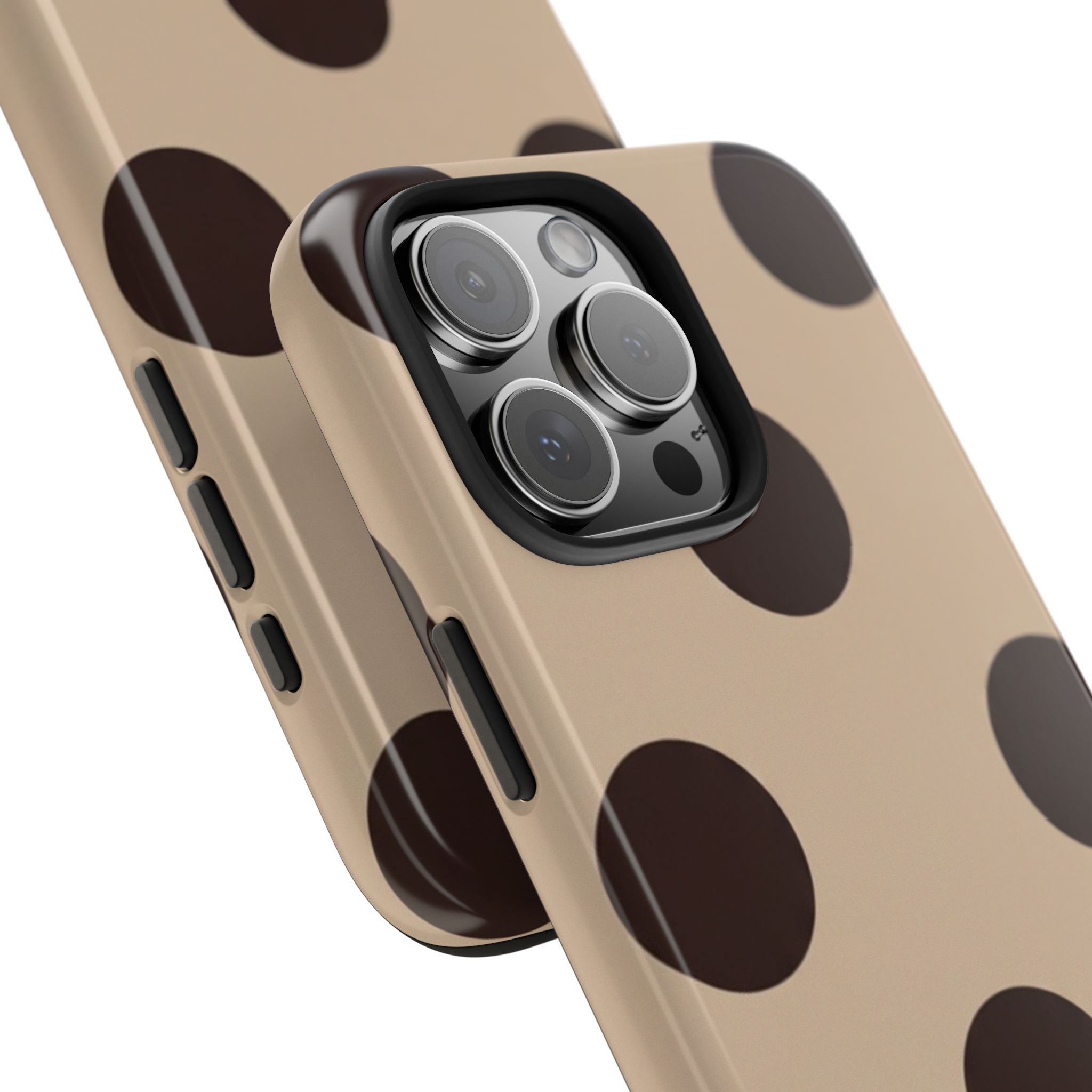 Stylish Polka Dot Phone Case for Trendy Protection, Cute Gift for Her, Phone Accessories, Everyday Fashion, Modern Design