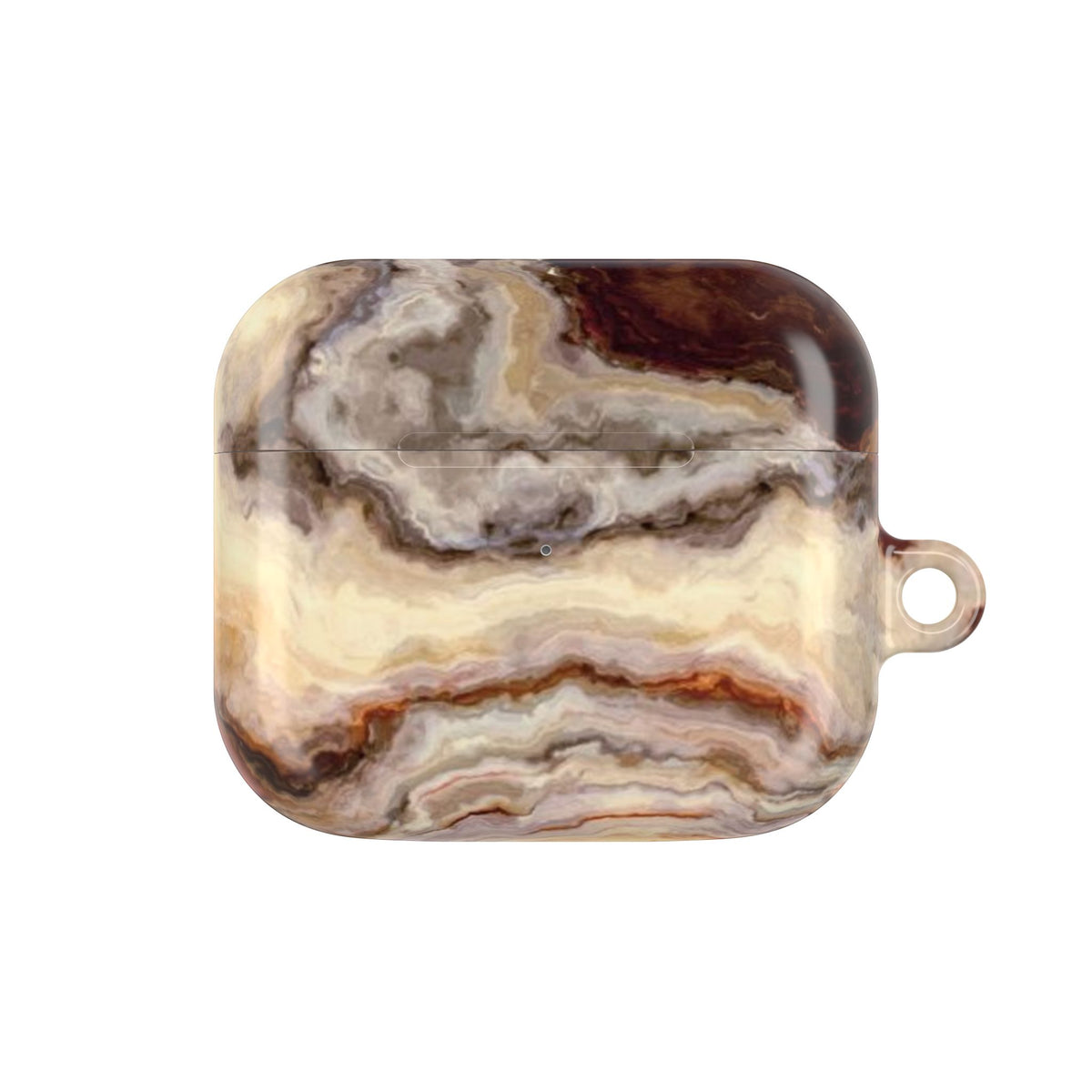 Brown Marble Pattern AirPod Case