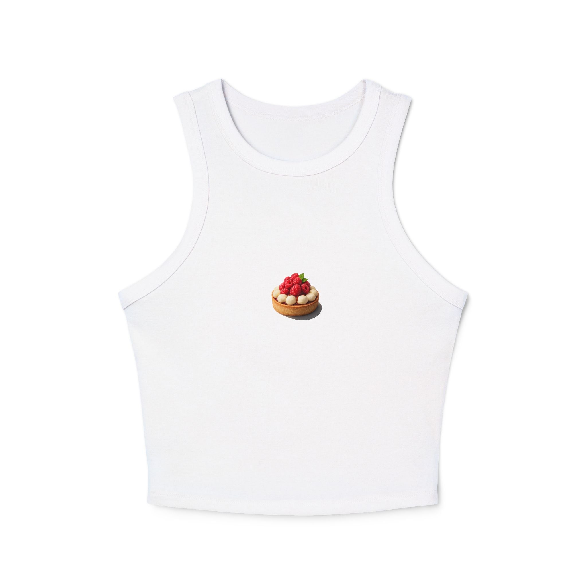 Strawberry Tart Illustration Tank Top | Mini Dessert Graphic